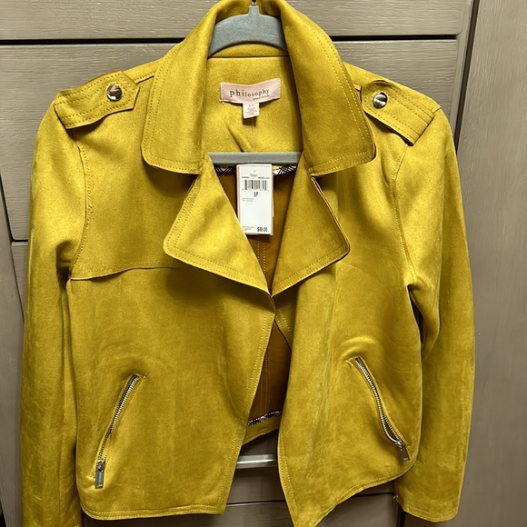Philosophy suede jacket BRAND NEW - Picture 1 of 3